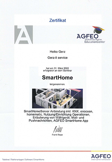 agfeo smarthome 2022 Heiko Gerz